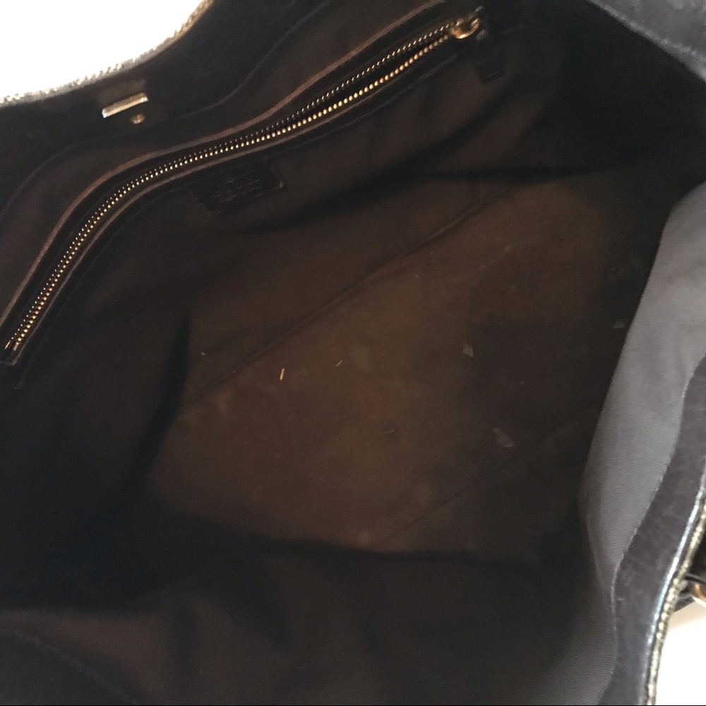 Gucci Beige/Chocolate  Horsebit GG Tote Vintage - Picture 5 of 8